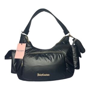 Juicy Couture Timeless Hobo Liquorice Black Purse NEW